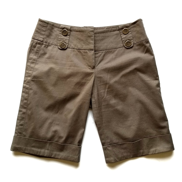 Trina Turk | Khaki Bermuda Shorts